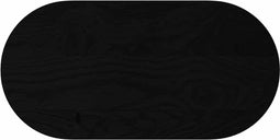 vidaXL - Tafelblad - 80x40x2 - cm - ovaal - massief - eikenhout - donkerbruin