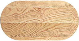 vidaXL - Tafelblad - 80x40x2 - cm - ovaal - massief - eikenhout