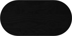 vidaXL - Tafelblad - 80x40x4 - cm - ovaal - massief - eikenhout - donkerbruin