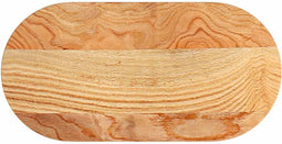 vidaXL - Tafelblad - 80x40x4 - cm - ovaal - massief - eikenhout - lichtbruin