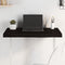vidaXL - Tafelblad - 80x50x(2-6)cm - behandeld - massief - eikenhout - donkerbruin