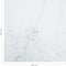 vidaXL - Tafelblad - 80x80 - cm - 6 - mm - gehard - glas - met - marmeren - design - wit