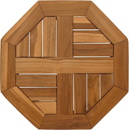 vidaXL - Tafelblad - achthoekig - 40x40x2,5 - cm - massief - teakhout