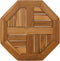 vidaXL - Tafelblad - achthoekig - 40x40x2,5 - cm - massief - teakhout