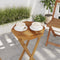 vidaXL - Tafelblad - achthoekig - 40x40x2,5 - cm - massief - teakhout