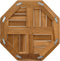 vidaXL - Tafelblad - achthoekig - 40x40x2,5 - cm - massief - teakhout
