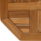 vidaXL - Tafelblad - achthoekig - 40x40x2,5 - cm - massief - teakhout