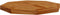 vidaXL - Tafelblad - achthoekig - 40x40x2,5 - cm - massief - teakhout