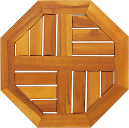 vidaXL - Tafelblad - achthoekig - 40x40x2 - cm - massief - acaciahout