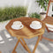vidaXL - Tafelblad - achthoekig - 50x50x2,5 - cm - massief - teakhout