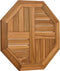 vidaXL - Tafelblad - achthoekig - 50x50x2,5 - cm - massief - teakhout