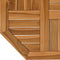 vidaXL - Tafelblad - achthoekig - 50x50x2,5 - cm - massief - teakhout