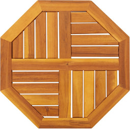 vidaXL - Tafelblad - achthoekig - 50x50x2 - cm - massief - acaciahout