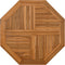 vidaXL - Tafelblad - achthoekig - 60x60x2,5 - cm - massief - teakhout