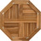 vidaXL - Tafelblad - achthoekig - 60x60x2,5 - cm - massief - teakhout
