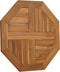 vidaXL - Tafelblad - achthoekig - 60x60x2,5 - cm - massief - teakhout