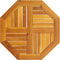 vidaXL - Tafelblad - achthoekig - 60x60x2 - cm - massief - acaciahout