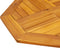 vidaXL - Tafelblad - achthoekig - 60x60x2 - cm - massief - acaciahout