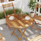 vidaXL - Tafelblad - achthoekig - 70x70x2,5 - cm - massief - teakhout