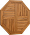 vidaXL - Tafelblad - achthoekig - 70x70x2,5 - cm - massief - teakhout