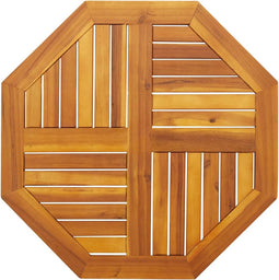 vidaXL - Tafelblad - achthoekig - 70x70x2 - cm - massief - acaciahout