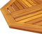 vidaXL - Tafelblad - achthoekig - 70x70x2 - cm - massief - acaciahout