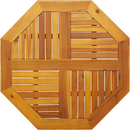 vidaXL - Tafelblad - achthoekig - 80x80x2,2 - cm - massief - acaciahout