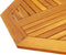 vidaXL - Tafelblad - achthoekig - 80x80x2,2 - cm - massief - acaciahout