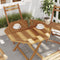 vidaXL - Tafelblad - achthoekig - 80x80x2,5 - cm - massief - teakhout