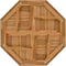 vidaXL - Tafelblad - achthoekig - 80x80x2,5 - cm - massief - teakhout