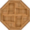 vidaXL - Tafelblad - achthoekig - 80x80x2,5 - cm - massief - teakhout