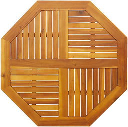 vidaXL - Tafelblad - achthoekig - 90x90x2,2 - cm - massief - acaciahout