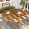 vidaXL - Tafelblad - achthoekig - 90x90x2,5 - cm - massief - teakhout