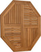 vidaXL - Tafelblad - achthoekig - 90x90x2,5 - cm - massief - teakhout