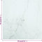 vidaXL - Tafelblad - marmerontwerp - 6 - mm - 70x70 - cm - gehard - glas - wit