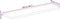 vidaXL - Tafelblad - met - natuurlijke - rand - 100x30x2,5 - cm - massief - mangohout