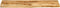 vidaXL - Tafelblad - met - natuurlijke - rand - 100x30x2,5 - cm - massief - mangohout