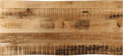 vidaXL - Tafelblad - met - natuurlijke - rand - 100x40x2,5 - cm - massief - mangohout