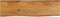 vidaXL - Tafelblad - met - natuurlijke - rand - 100x40x3,8 - cm - massief - mangohout
