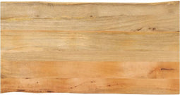 vidaXL - Tafelblad - met - natuurlijke - rand - 100x60x2,5 - cm - massief - mangohout