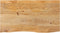 vidaXL - Tafelblad - met - natuurlijke - rand - 100x60x2,5 - cm - massief - mangohout