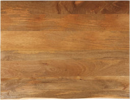 vidaXL - Tafelblad - met - natuurlijke - rand - 100x80x2,5 - cm - massief - mangohout