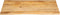 vidaXL - Tafelblad - met - natuurlijke - rand - 100x80x2,5 - cm - massief - mangohout