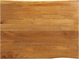 vidaXL - Tafelblad - met - natuurlijke - rand - 100x80x3,8 - cm - massief - mangohout