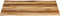 vidaXL - Tafelblad - met - natuurlijke - rand - 100x80x3,8 - cm - massief - mangohout