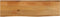 vidaXL - Tafelblad - met - natuurlijke - rand - 110x20x3,8 - cm - massief - mangohout