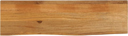 vidaXL - Tafelblad - met - natuurlijke - rand - 110x30x3,8 - cm - massief - mangohout