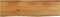 vidaXL - Tafelblad - met - natuurlijke - rand - 110x30x3,8 - cm - massief - mangohout