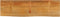 vidaXL - Tafelblad - met - natuurlijke - rand - 110x30x3,8 - cm - massief - mangohout