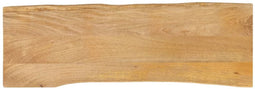 vidaXL - Tafelblad - met - natuurlijke - rand - 110x40x2,5 - cm - massief - mangohout